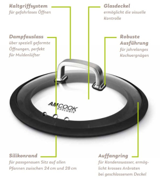 Was ist der Unterschied beim AM COOK Gourmetdeckel im Vergleich zu dem normalen Deckel?